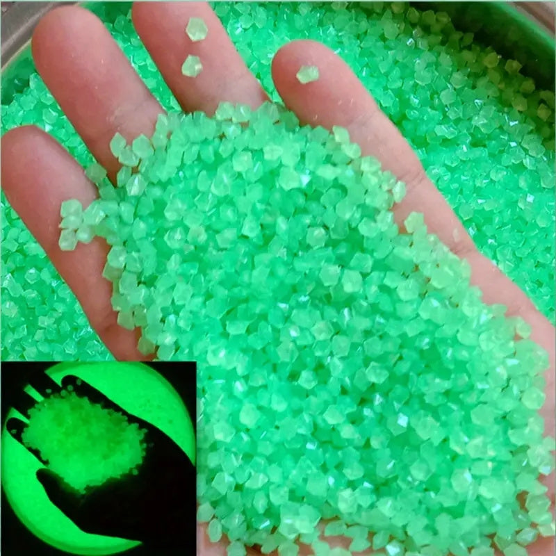 1000pcs Luminous Stones, Resin Glow In The Dark Rocks For Halloween Decor, Micro Landscape, Bonsai Decor, Pathway, Aquarium, Lawn, Yard, Fall Decor
